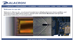 Desktop Screenshot of alacron.com