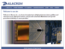 Tablet Screenshot of alacron.com